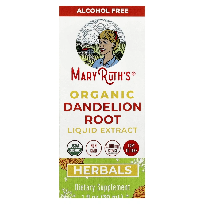 MaryRuth's, органический жидкий экстракт корня одуванчика, 30 мл (1 жидк. унция)