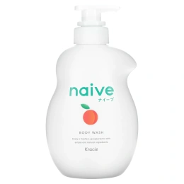 Kracie, Naive, гель для душа, «Персик», 530 мл (17,9 жидк. унции)