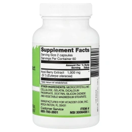 Vitacost, Acai Berry Extract, 120 Capsules (500 mg per Capsule)