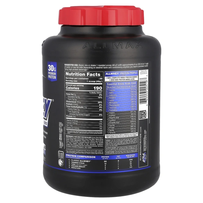 ALLMAX Nutrition, AllWhey Classic, 100% сывороточный белок, шоколад-арахисовое масло, 2270 г (5 lbs)
