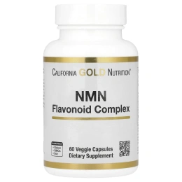 California Gold Nutrition, NMN, комплекс с флавоноидами, 60 растительных капсул