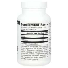 Source Naturals, L-Метионин 3.53 унции (100 г)