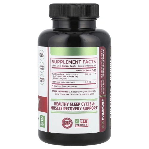 Zhou Nutrition, Экстракт вищни + семена сельдерея, 60 вегетарианских капсул