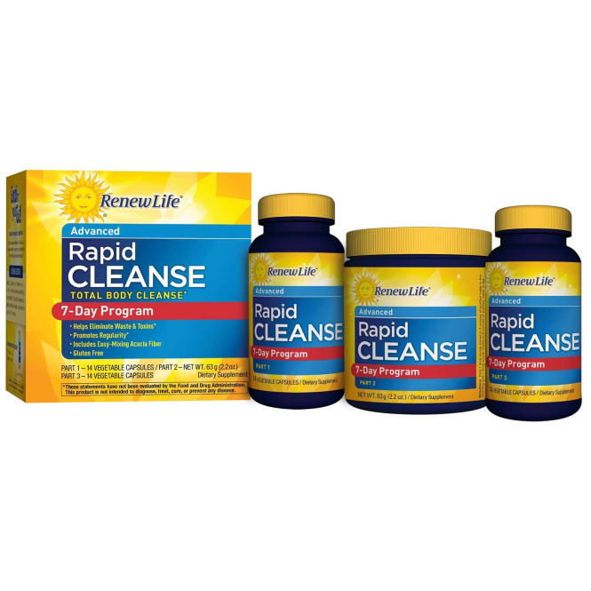 Renew Life, Advanced, Rapid Cleanse, 7-Day Program, 3-Part Program