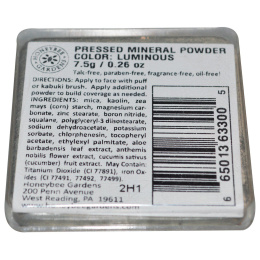 Honeybee Gardens, Прессованная минеральная пудра,  люминесцентный оттенок, 7.5 г