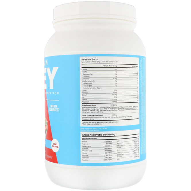 Sparta Nutrition, Спартанская сыворотка, Фруктовые кругляшки, 2 фунта