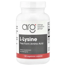 Allergy Research Group, L-лизин, 100 вегетарианских капсул (0,5 г в 1 капсуле)