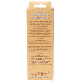 Jack n' Jill, Силиконовая зубная щетка, С защитным экраном, Этап 2, 1 зубная щетка и экран