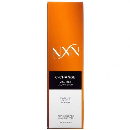 NXN, Nurture by Nature, C-Change, Светящаяся сыворотка с витамином С, 1 жидкая унция (30 мл)