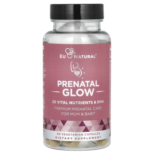 Eu Natural, Glow, фолат и ДГК, 60 вегетарианских капсул