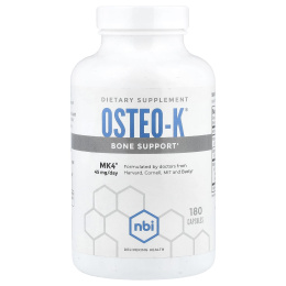 NBI, Osteo-K®, 180 капсул