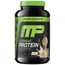 MusclePharm, Combat® Protein, протеин, ванильное мороженое, 900 г (2 фунта)