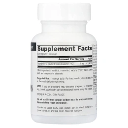 Source Naturals, гидроксикобаламин, вишня, 1 мг, 60 пастилок