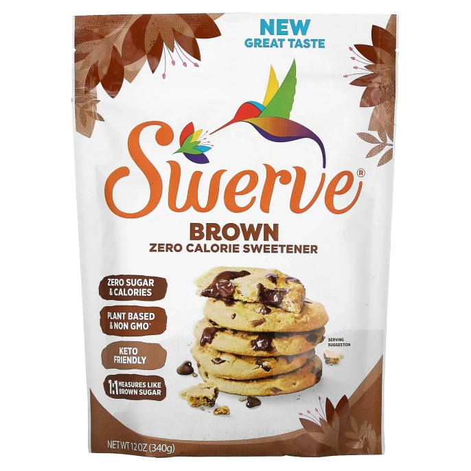 Swerve, Лучший заменитель сахара, коричневый, 12 унц. (340 г)