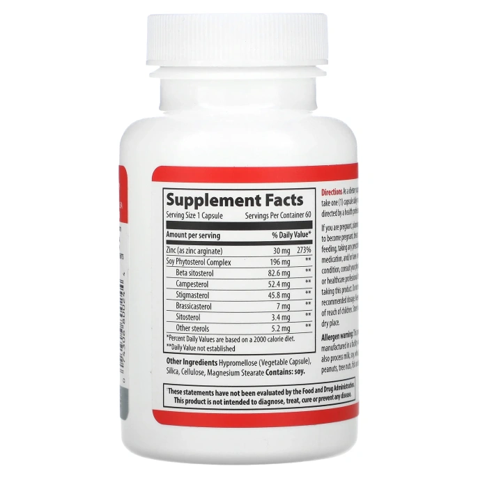 Vibrant Health, Цинк для мужчин, 60 вегетарианских капсул