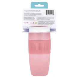 Munchkin, Miracle® 360 ° Cup, от 18 месяцев, светло-розовый, 414 мл (14 унций)
