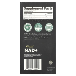 Ageless Foundation Laboratories, NAD + Boost, 30 растительных капсул