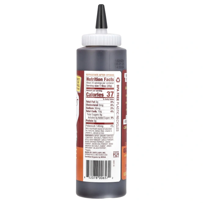 Date Lady, Органический соус для барбекю, 391 г (13,8 унции)