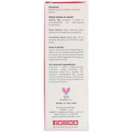 Teami, Glow, Tea Infused Facial Oil, Rose Cinnamon, 2 oz