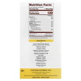 Simple Mills, Крекеры из миндальной муки, фермерский чеддер, 8 пакетиков по 23 г (0,8 унции)