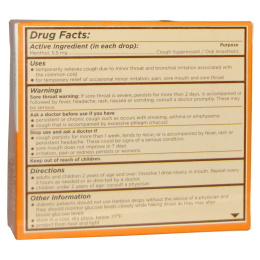 Herbion, Naturals, Леденцы от кашля, апельсиновый вкус, 18 шт.