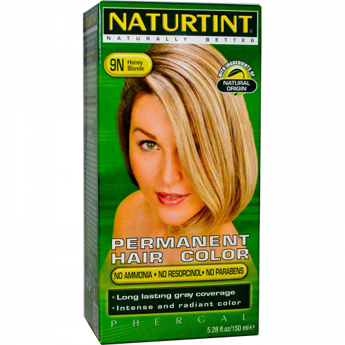 Naturtint, Стойкая краска для волос, 9N, медовый блонд, 5,28 жидких унций (150 мл)