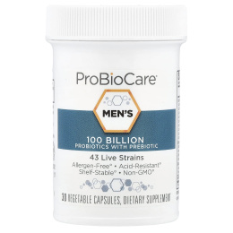 ProBioCare, Пробиотики для мужчин с пребиотиком, 30 растительных капсул
