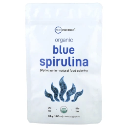 Micro Ingredients, органическая голубая спирулина, 30 г (1,05 унции)