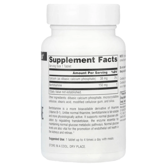 Source Naturals, Бенфотиамин (150 мг) 120 таблеток