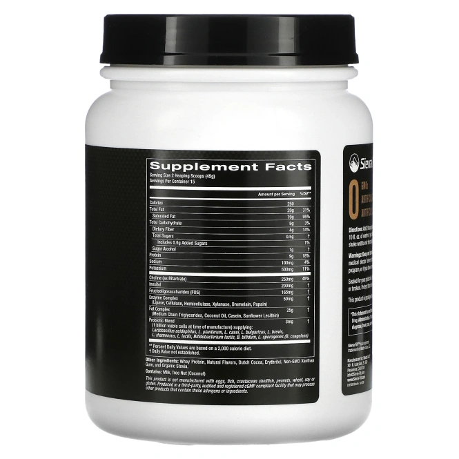 Sierra Fit, коктейль для кетодиеты, шоколад, 675 г (1,49 фунта)