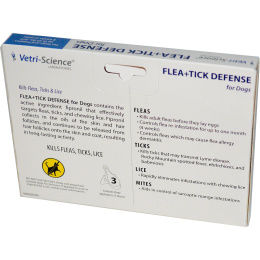 VetriScience, Защита от блох и клещей для собак до 22 фунтов, 3 аппликатора по 0.023 жидких унций каждый