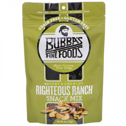 Bubba's Fine Foods, Snack Mix, Righteous Ranch, 4 oz (113 g)