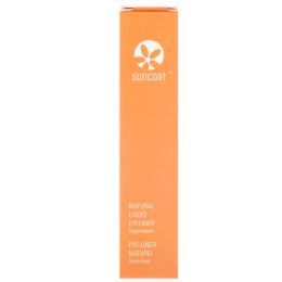Suncoat, Натуральная жидкая подводка, на основе сахара, черная 0.23 жидких унции (7 мл)
