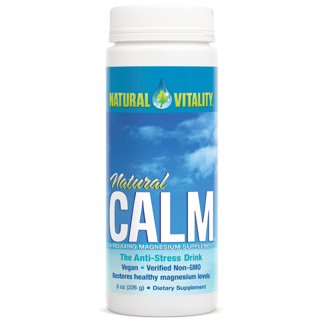 Natural Vitality Natural Calm Успокаивающая добавка с магнием против стресса, 226 г