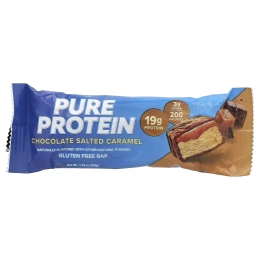 Pure Protein, батончик без глютена, шоколад с соленой карамелью, 12 батончиков по 50 г (1,76 унции)