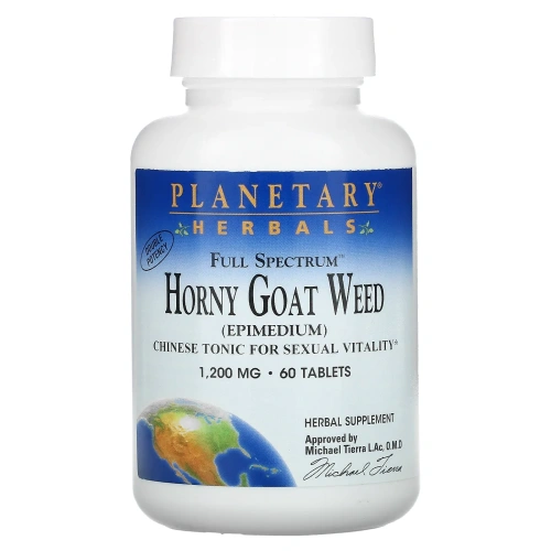 Planetary Herbals, Горянка, полный спектр, 1200 мг, 60 таблеток