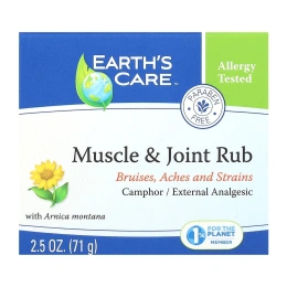 Earth's Care, Растирание для мышц и суставов с арникой монтановой, 71 г (2,5 унции)