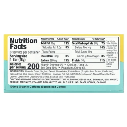 Quantum Energy Square, морская соль с карамелью и миндалем, 8 шт., 48 г (1,69 унции) каждый