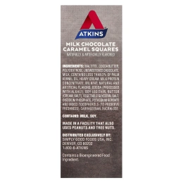 Atkins, Treat, молочный шоколад и карамель, 15 шт., 11,5 г (0,41 унции)