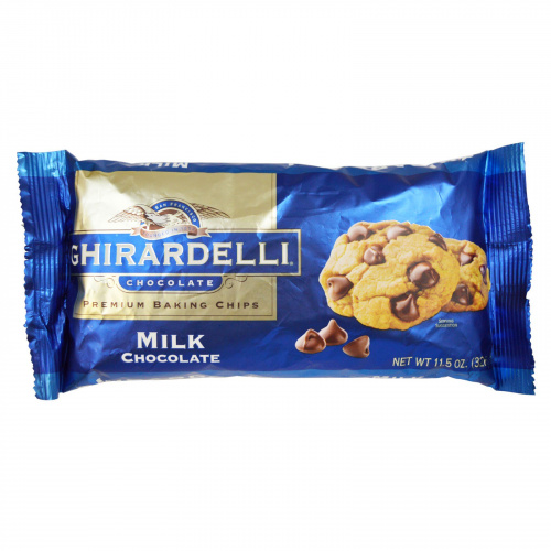 Ghirardelli, Кусочки молочного шоколада для выпечки высшего качества, 326 г