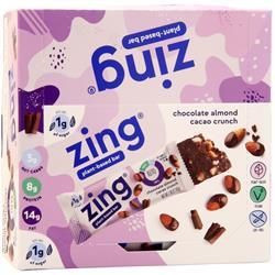 Zing, Кето батончик Шоколадно-миндальный какао-хруст 12 батончиков