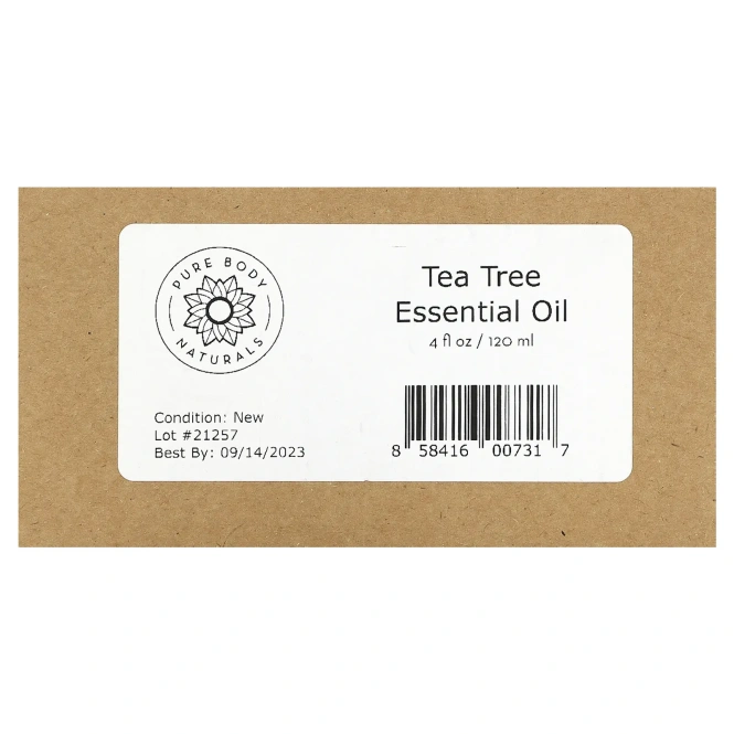 Pure Body Naturals, Эфирное масло чайного дерева, 120 мл (4 жидк. унц.)