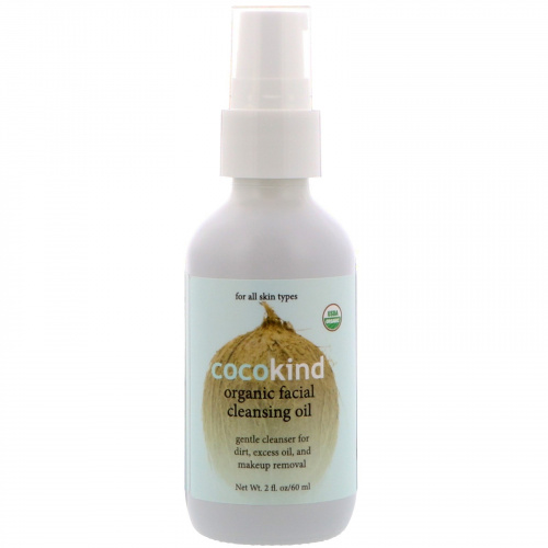 Cocokind, Органическое масло кокоса &  жожоба, 4 унции (118 мл)