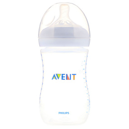 Philips Avent, Бутылочка с натуральной соской, для малышей от 1 месяца, 1 шт, 9 унц. (260 мл)