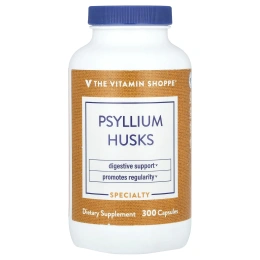 The Vitamin Shoppe, Шелуха семян подорожника, 300 капсул