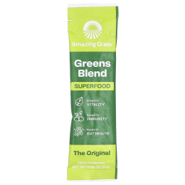Amazing Grass, суперфуд, смесь зелени, 15 отдельных пакетиков, 8 г (0,28 унции) каждый