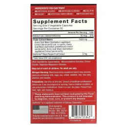 Force Factor, Fundamentals, горянка крупноцветковая, 1500 мг, 90 вегетарианских капсул (500 мг в 1 капсуле)