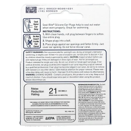 Flents, Protechs, силиконовые беруши Seal-Rite, 3 пара в футляре