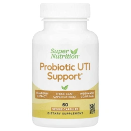 Super Nutrition, пробиотическая добавка для поддержки при ИМП, 60 растительных капсул