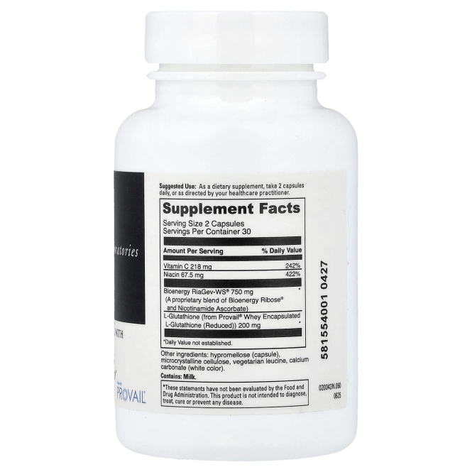 DaVinci Laboratories, NAD + активация с глутатионом, 60 капсул
